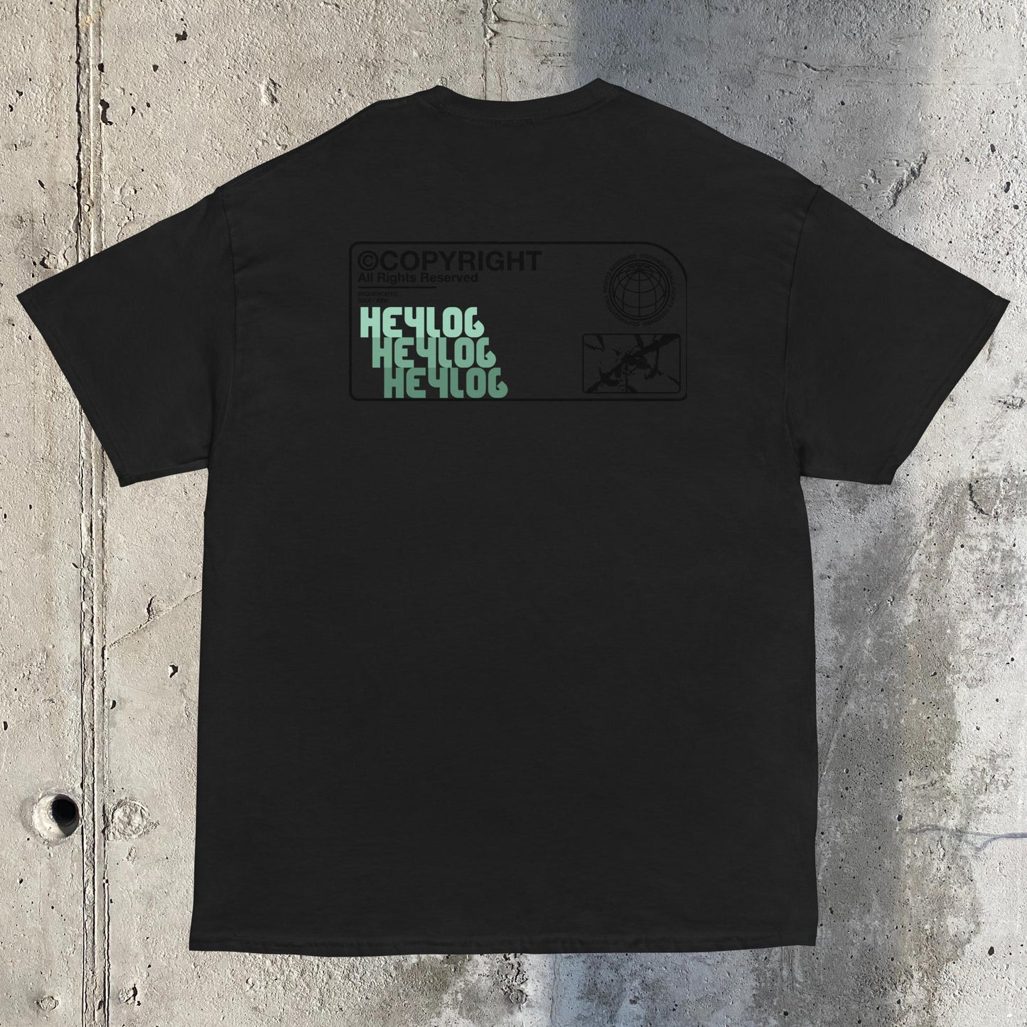heylog copyright t-shirt
