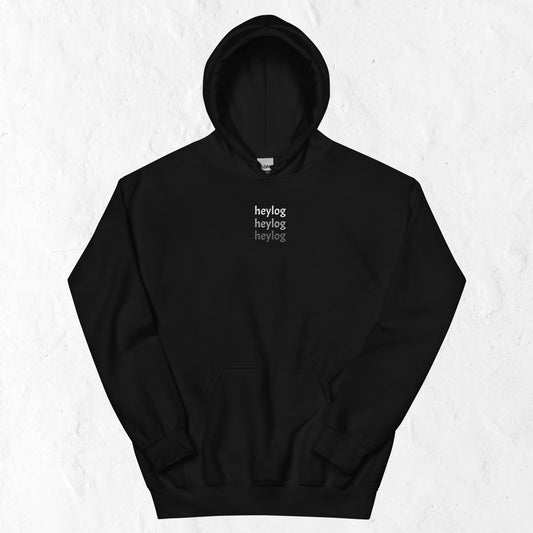 tri-embroidered hoodie